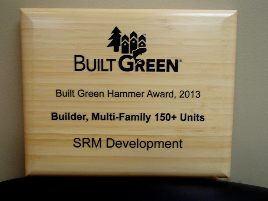 2013 Built Green Hammer Award